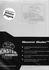 Monster Protectors 4-Pocket Binder - Holo White w/ White Pages